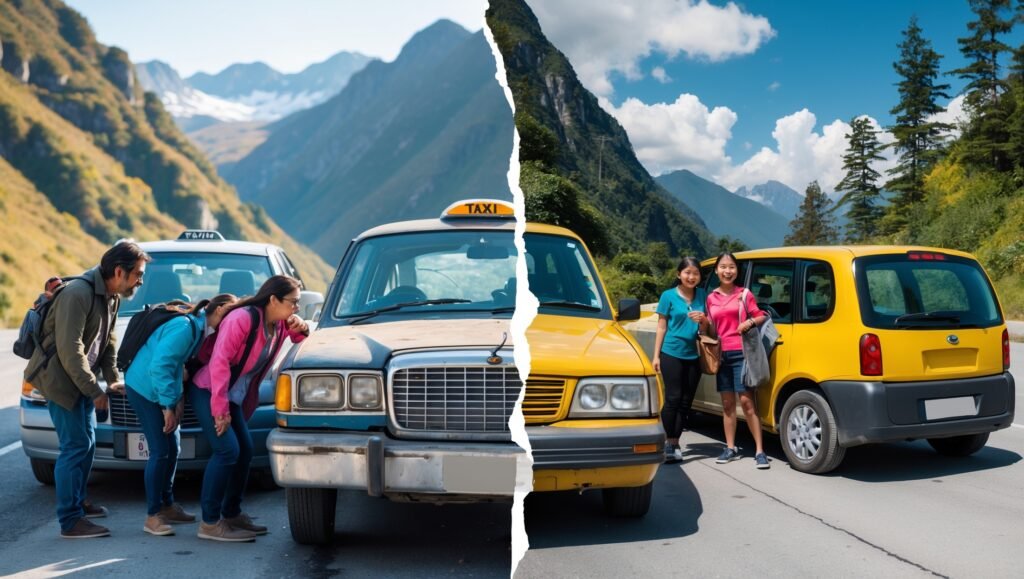 Taxi rates Kashmir 2025-2026