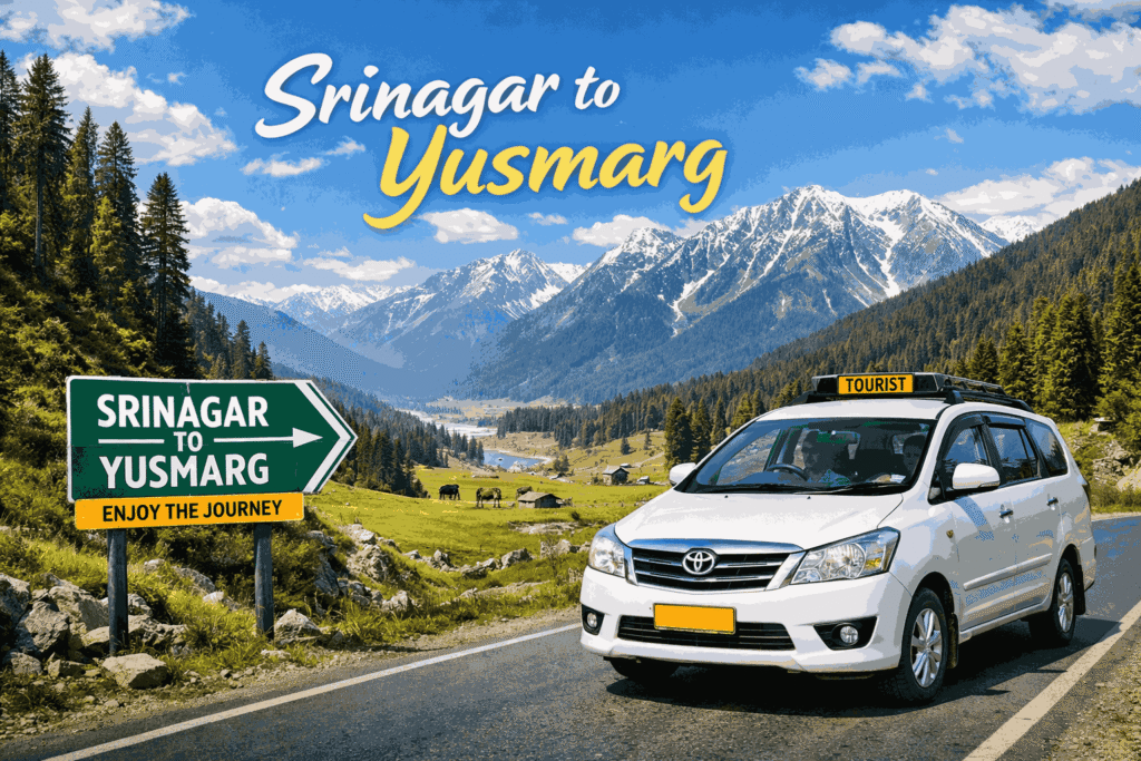 Srinagar to yusmarg taxi book now