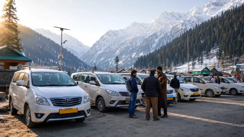 Sonmarg Local Sightseeing Taxi Rates- Sonmarg union taxi stand rates