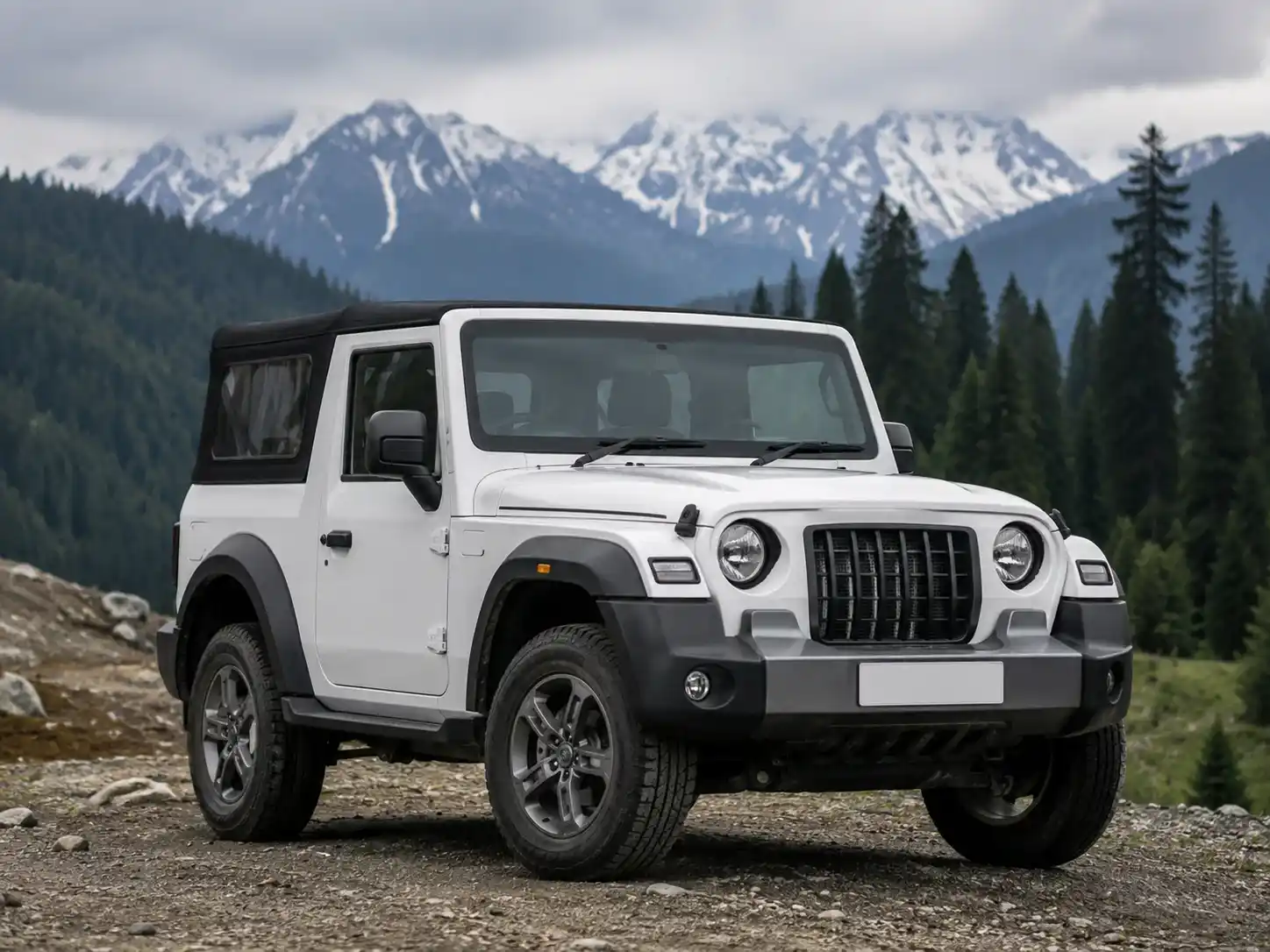 Mahindra Thar 4x4 self drive rental Kashmir