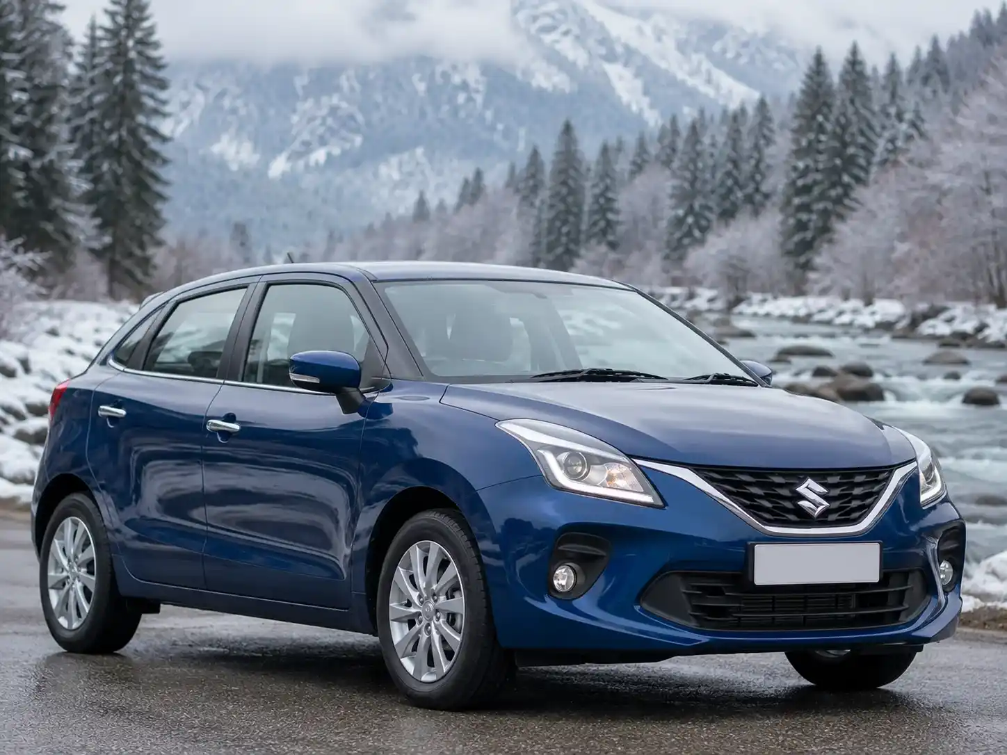 Maruti Baleno self drive car rental in Srinagar