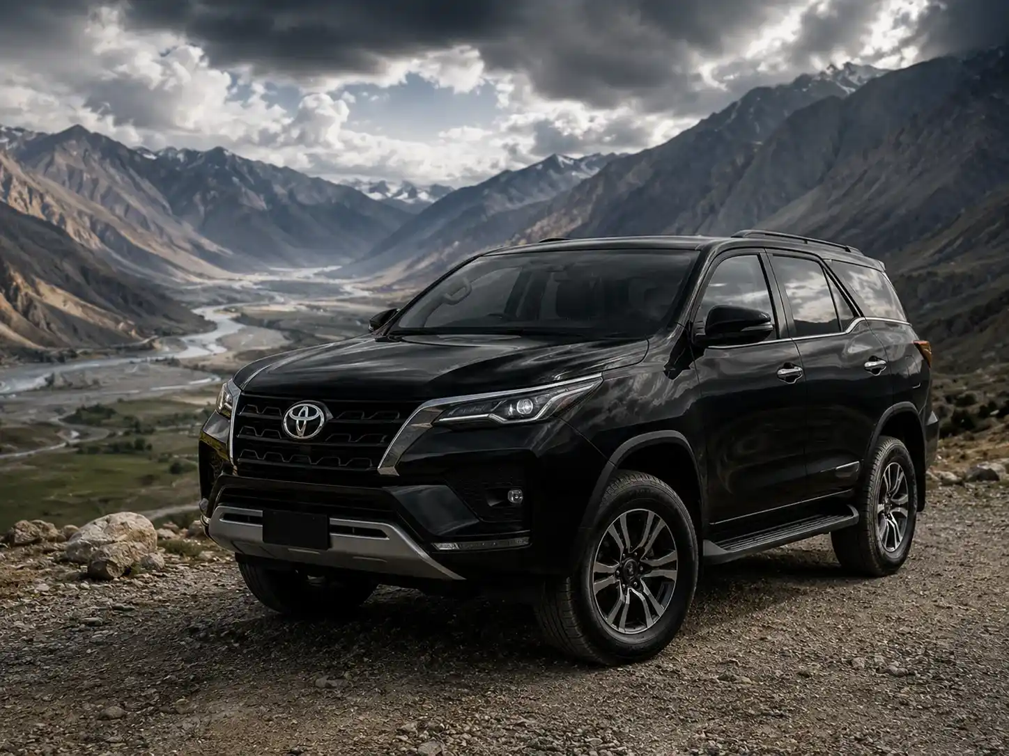 Toyota Fortuner self drive luxury SUV rental in Srinagar