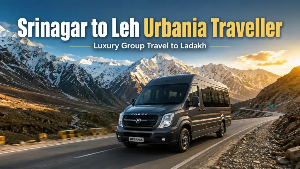 Srinagar to Leh Urbania Tempo Traveller- Book Now